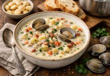 Chaudrée de palourdes : recette généreuse et réconfortante Chaudrée de palourdes : recette généreuse et réconfortante