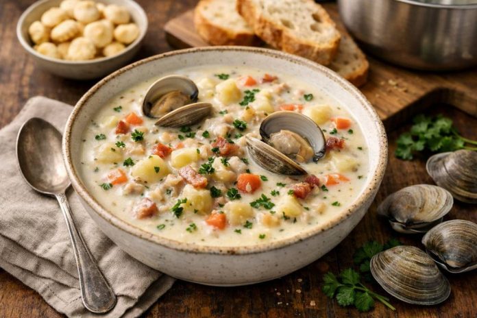 Chaudrée de palourdes : recette généreuse et réconfortante