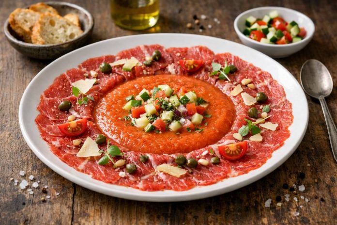 Carpaccio soupe : recette originale pour une entrée étonnante Carpaccio soupe : recette originale pour une entrée étonnante