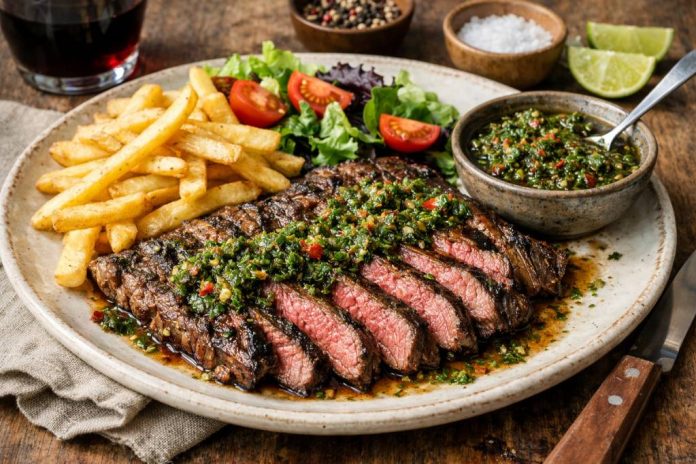 Bavette sauce chimichurri : recette simple et pleine de caractère