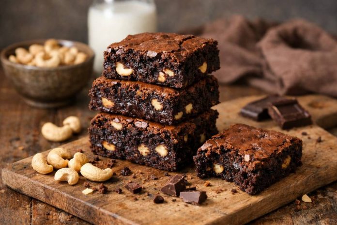 Brownies noix de cajou : recette fondante et croquante
